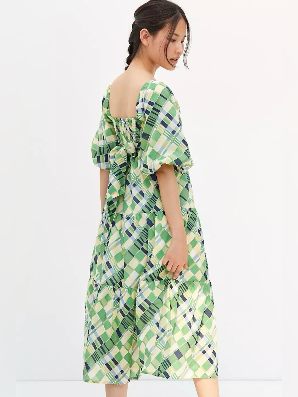 Faithfull the brand puff sleeve midi dress